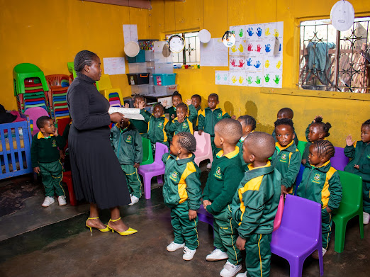 Children participating in early learning activities